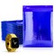 Blue Bubble Mailers 8.5 x 11 Pack of 25 Padded Cushion Mailing Envelopes 8 1/2 x 11 Shipping Bags with Peel and Seal Glamour Blue Metallic Foiled Bag for Mailing Packing